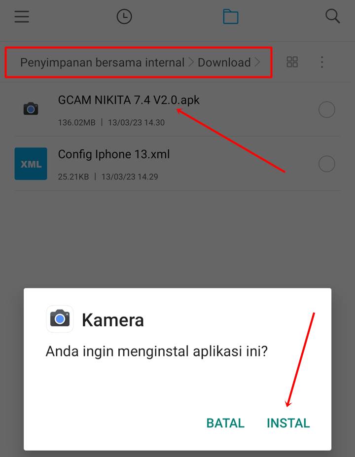 cara instal gcam